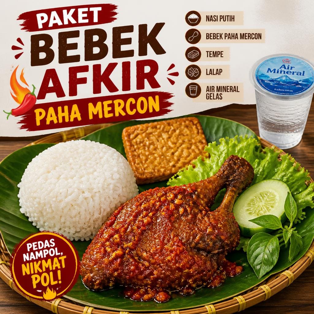 Paket Bebek Afkir Paha Mercon